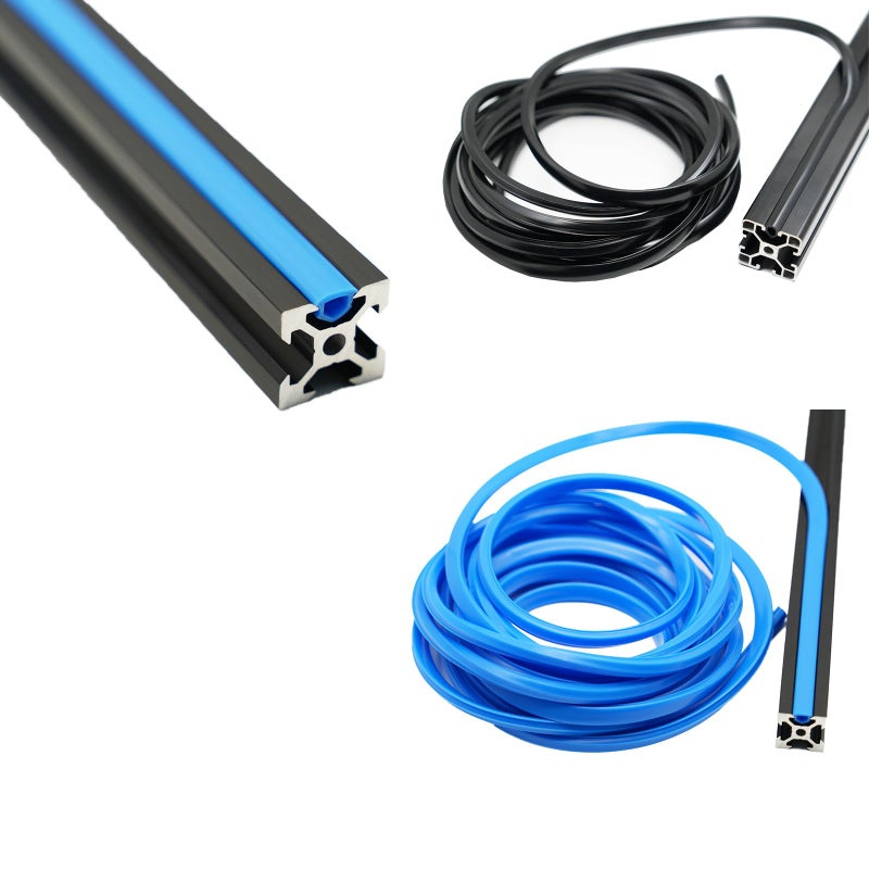Iverntech 4PCS 500mm 2020 V Slot Aluminum Extrusion 19.68 inches Black Aluminum Profile European Standard Anodized Linear Rail for DIY 3D Printer and CNC Machines - Image 5